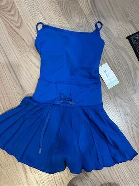 AS Revival Royal Blue Tennis Dress with Pleated Skirt